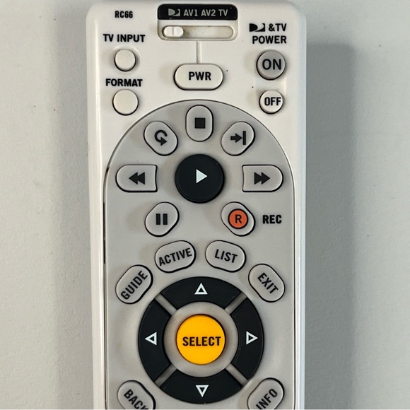 Pre-Owned DirecTV RC66 Remote. Good used condition. See photos. No corrosion! - Picture 7 of 8